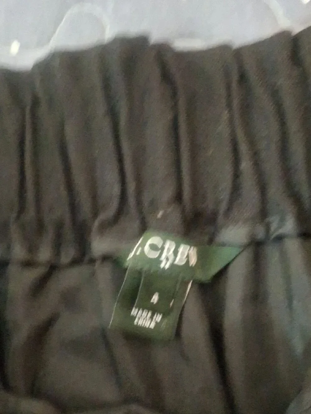 J. Crew Black Elastic-Waist Women’s Skirt size 4